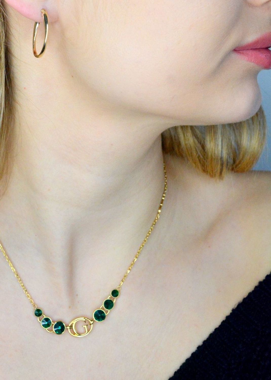 Złote kolczyki damskie 375 owalne gładkie KL 11227 375.jpg